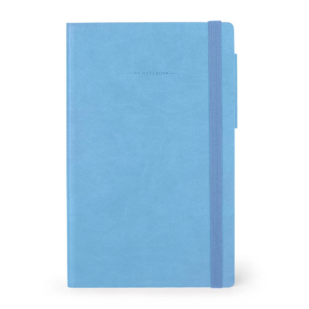 Cuaderno a Rayas con Tapa Blanda Monocolor - Retro Blue - My Notebook