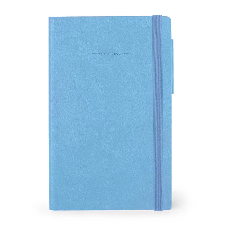 Cuaderno a Rayas con Tapa Blanda Monocolor - Retro Blue - My Notebook