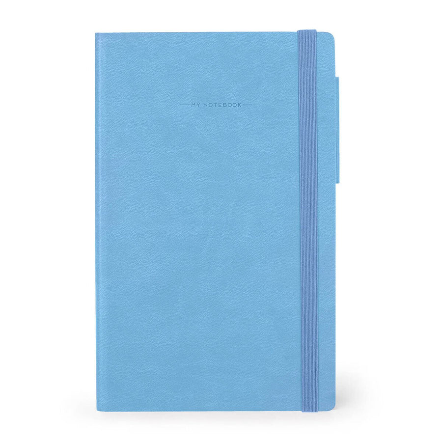 Cuaderno a Rayas con Tapa Blanda Monocolor - Retro Blue - My Notebook