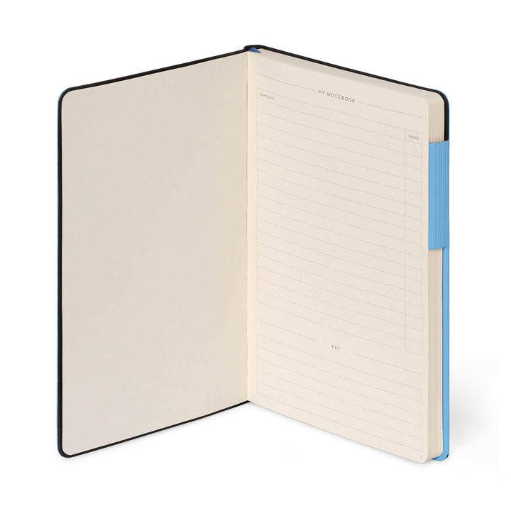 Cuaderno a Rayas con Tapa Blanda Monocolor - Retro Blue - My Notebook