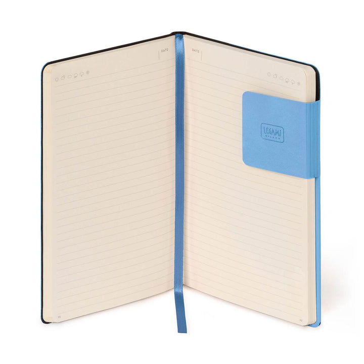 Cuaderno a Rayas con Tapa Blanda Monocolor - Retro Blue - My Notebook