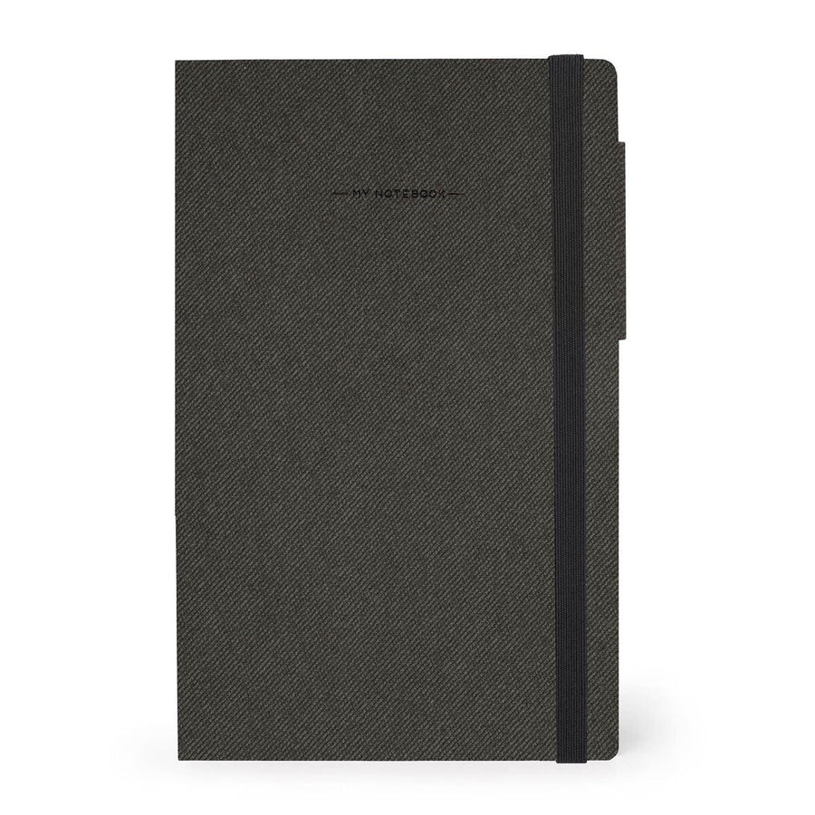Cuaderno a Rayas con Tapa Blanda Monocolor - Deep Graphite - My Notebook