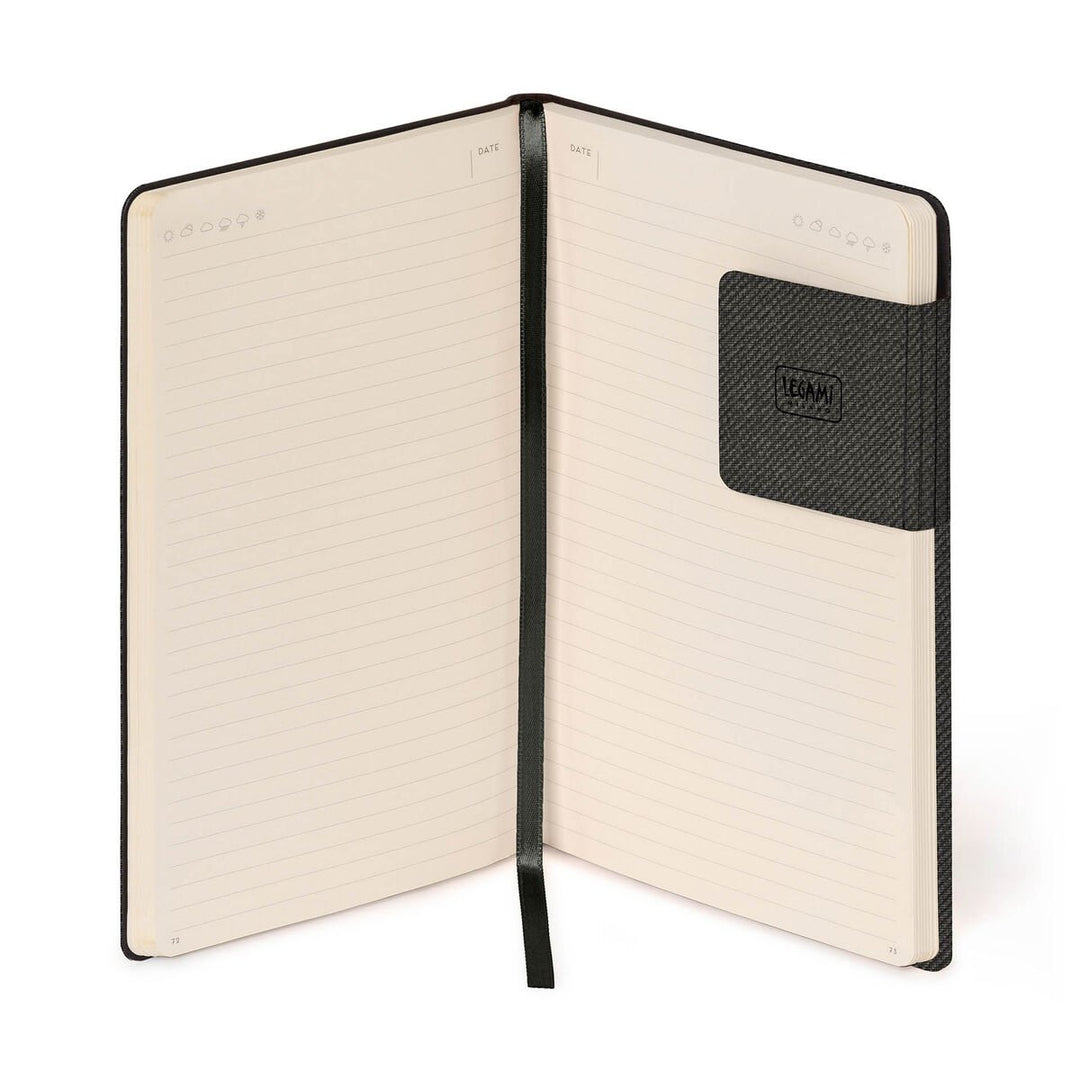 Cuaderno de Hojas Blancas con Tapa Blanda Monocolor - Deep Graphite - My Notebook
