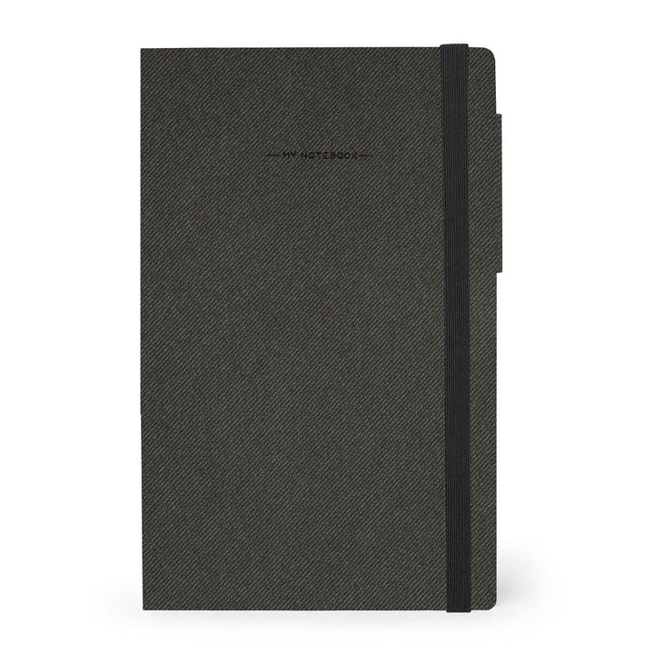 Cuaderno de Hojas Blancas con Tapa Blanda Monocolor - Deep Graphite - My Notebook