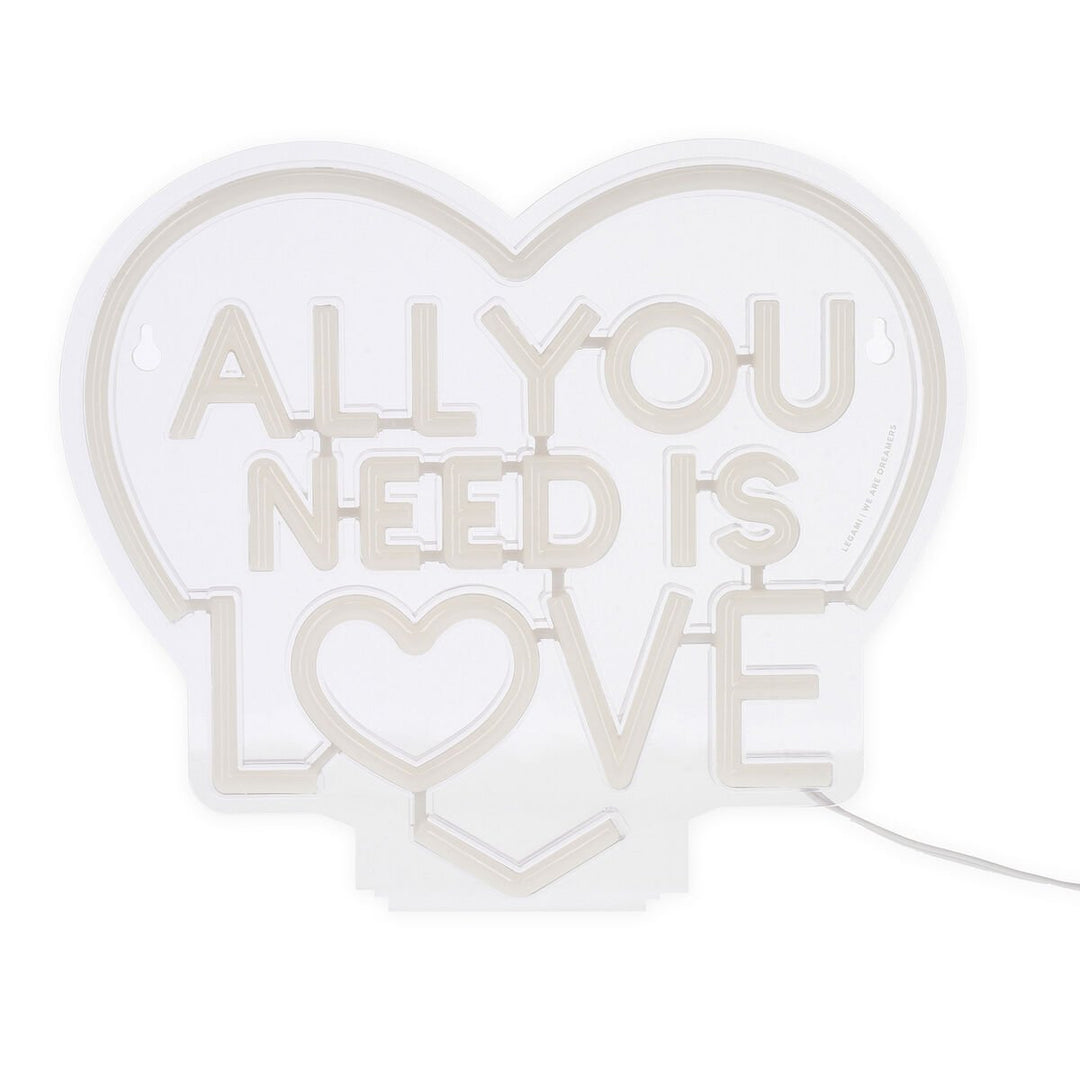 Lámpara Led Efecto Neón- All You Need is Love - It's a Sign