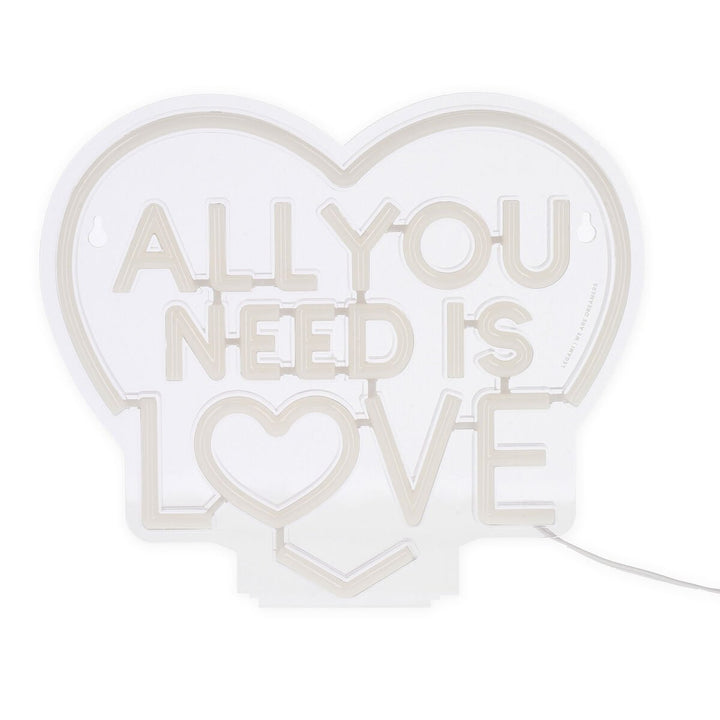 Lámpara Led Efecto Neón- All You Need is Love - It's a Sign
