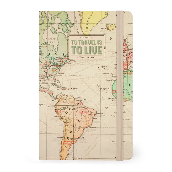 Cuaderno a Rayas Photo Notebook con Portada Rígida Ilustrada - Travel