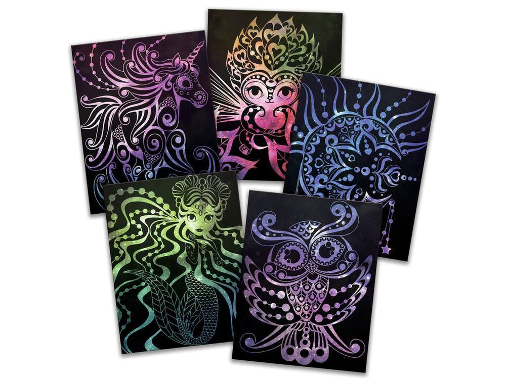 Dibujos Negros para Rascar