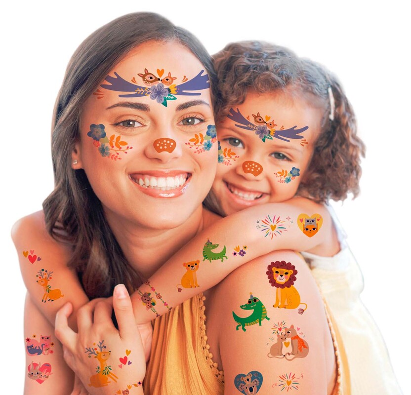 Pegatinas Faciales y Tatuajes - Animal
