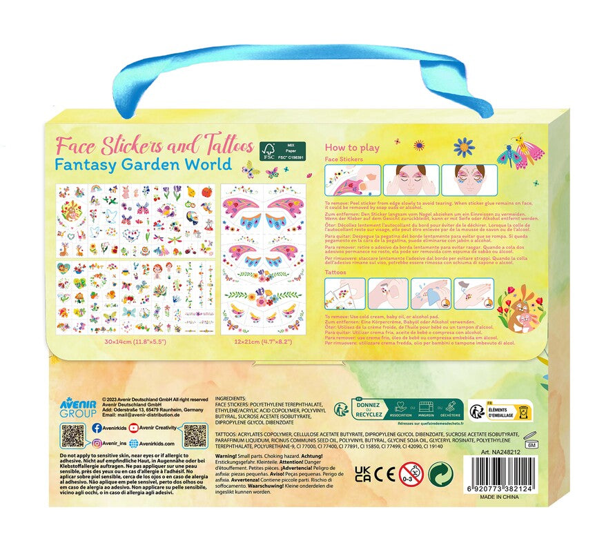 Pegatinas Faciales y Tatuajes - Fantasy Garden World