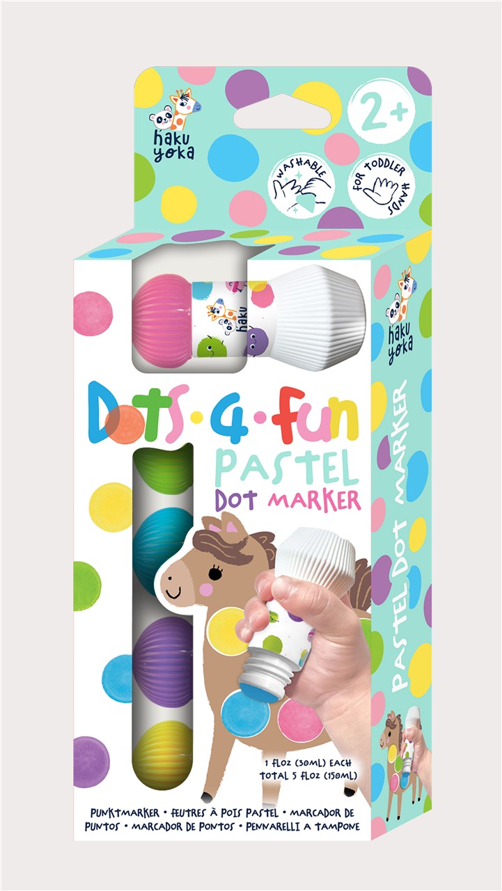 Dot 4 Fun Rotuladores de Puntos Pastel