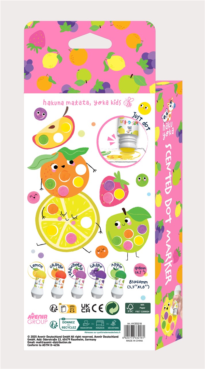 Dot 4 Fun Rotuladores de Puntos Perfumados