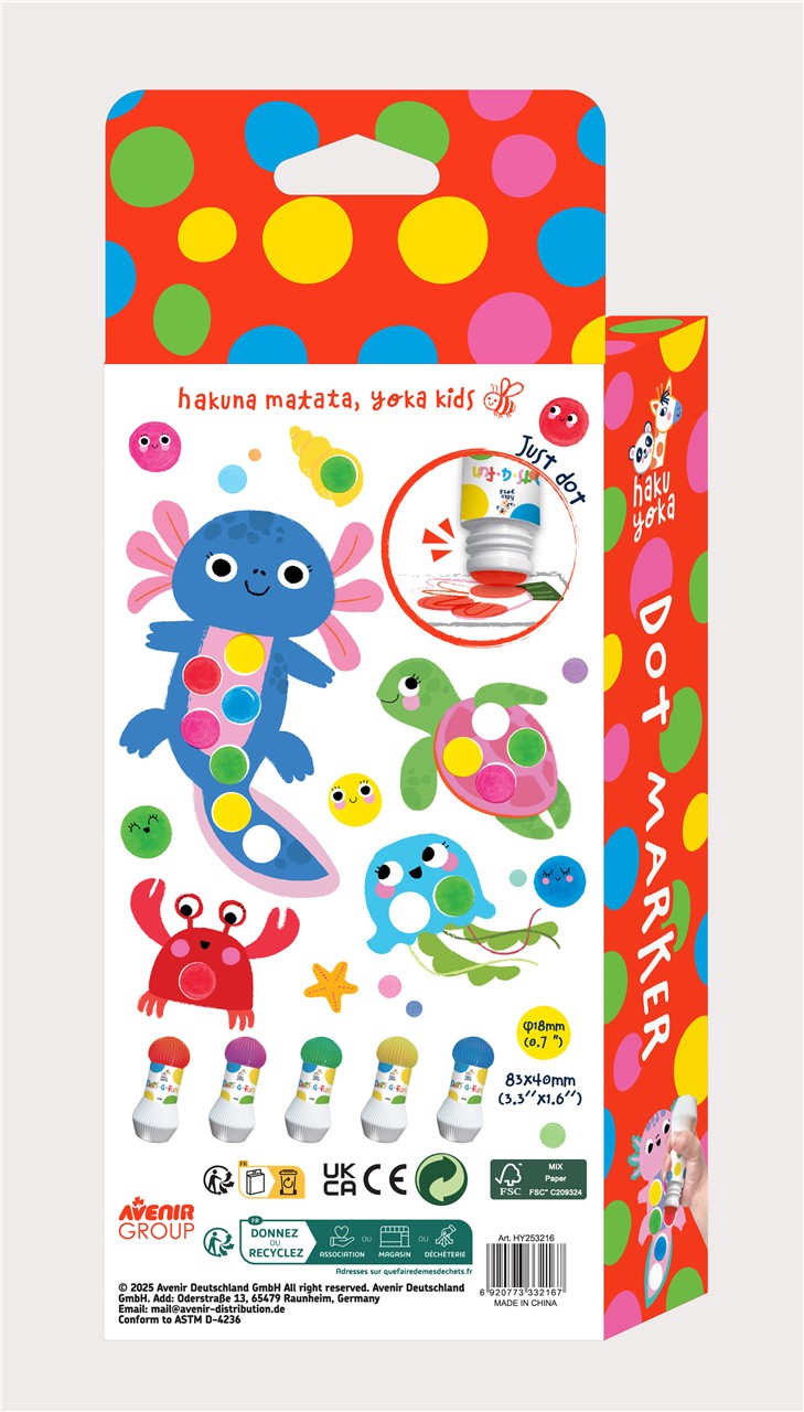 Dot 4 Fun Rotuladores de Puntos Grandes