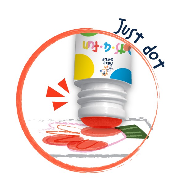 Dot 4 Fun Rotuladores de Puntos Grandes