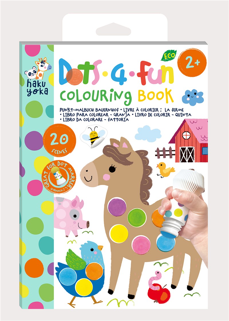 Dot 4 Fun Libros para Colorear - La Granja