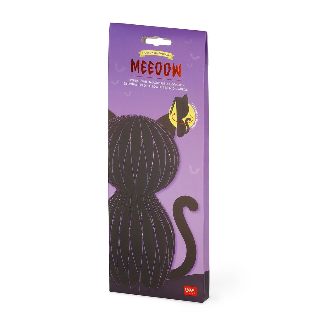 Adorno de Halloween de Nido de Abeja - Meeoow
