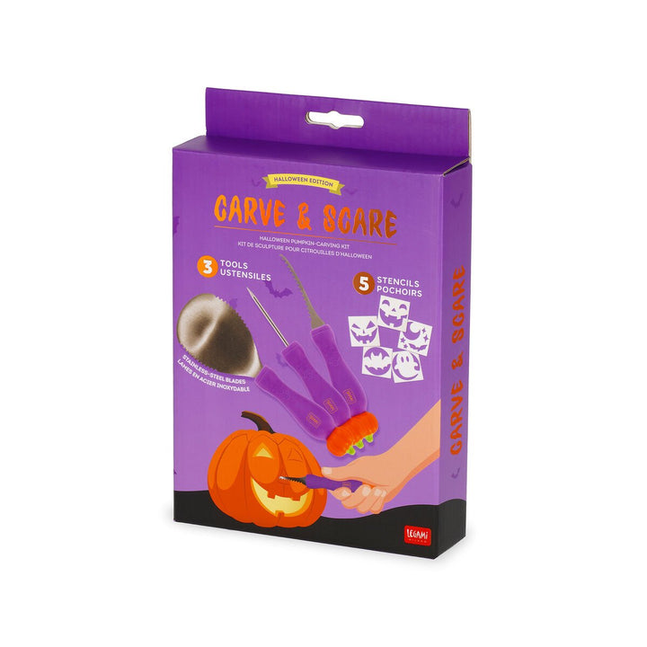 Kit para Tallar Calabazas de Halloween - Carve & Scare - Halloween