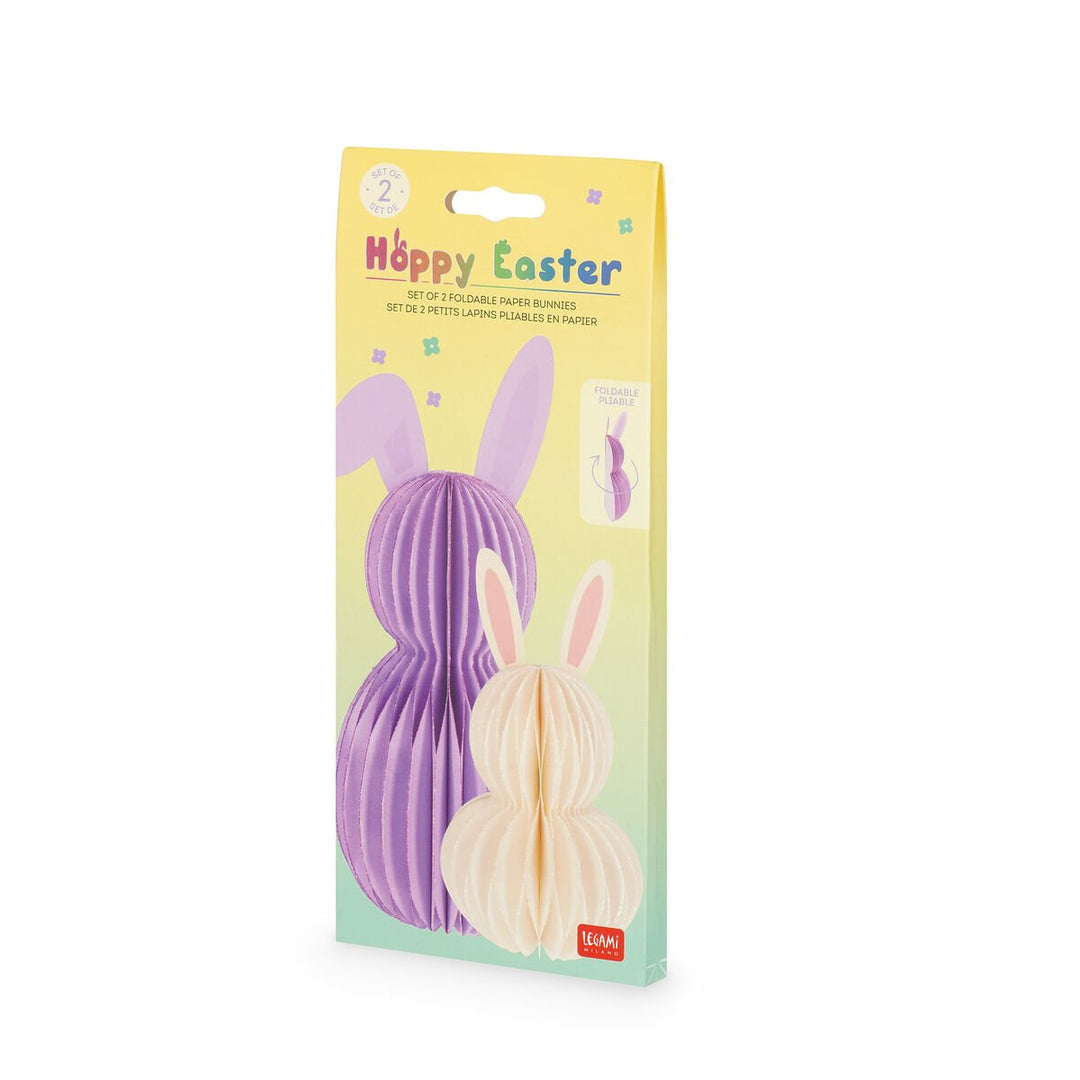 Set de 2 Conejitos Plegables de Papel - Hoppy Easter