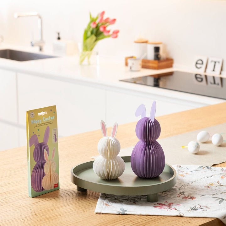 Set de 2 Conejitos Plegables de Papel - Hoppy Easter