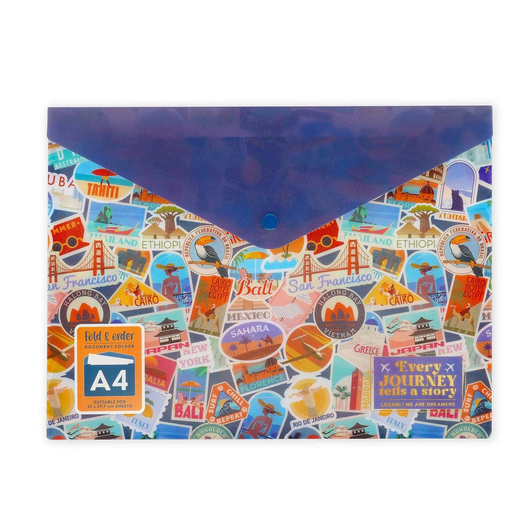 Carpeta para documentos - Fold & Order - Travel - Pegatinas