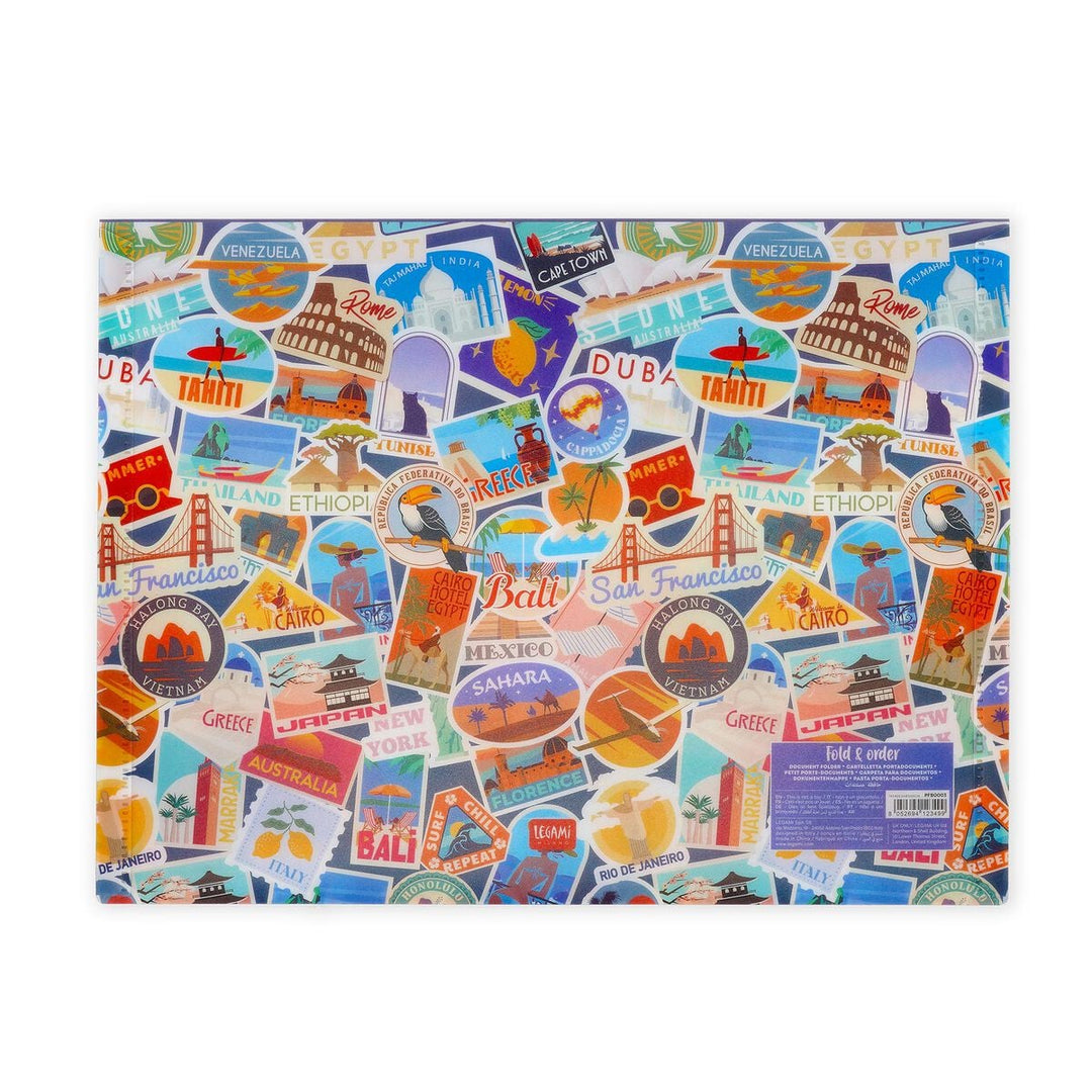 Carpeta para documentos - Fold & Order - Travel - Pegatinas