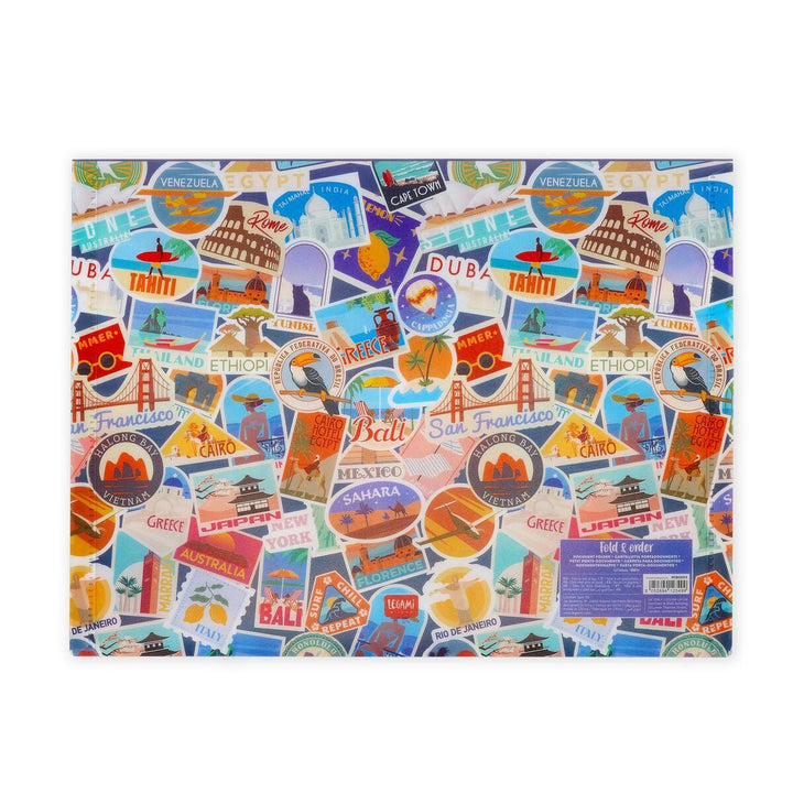 Carpeta para documentos - Fold & Order - Travel - Pegatinas
