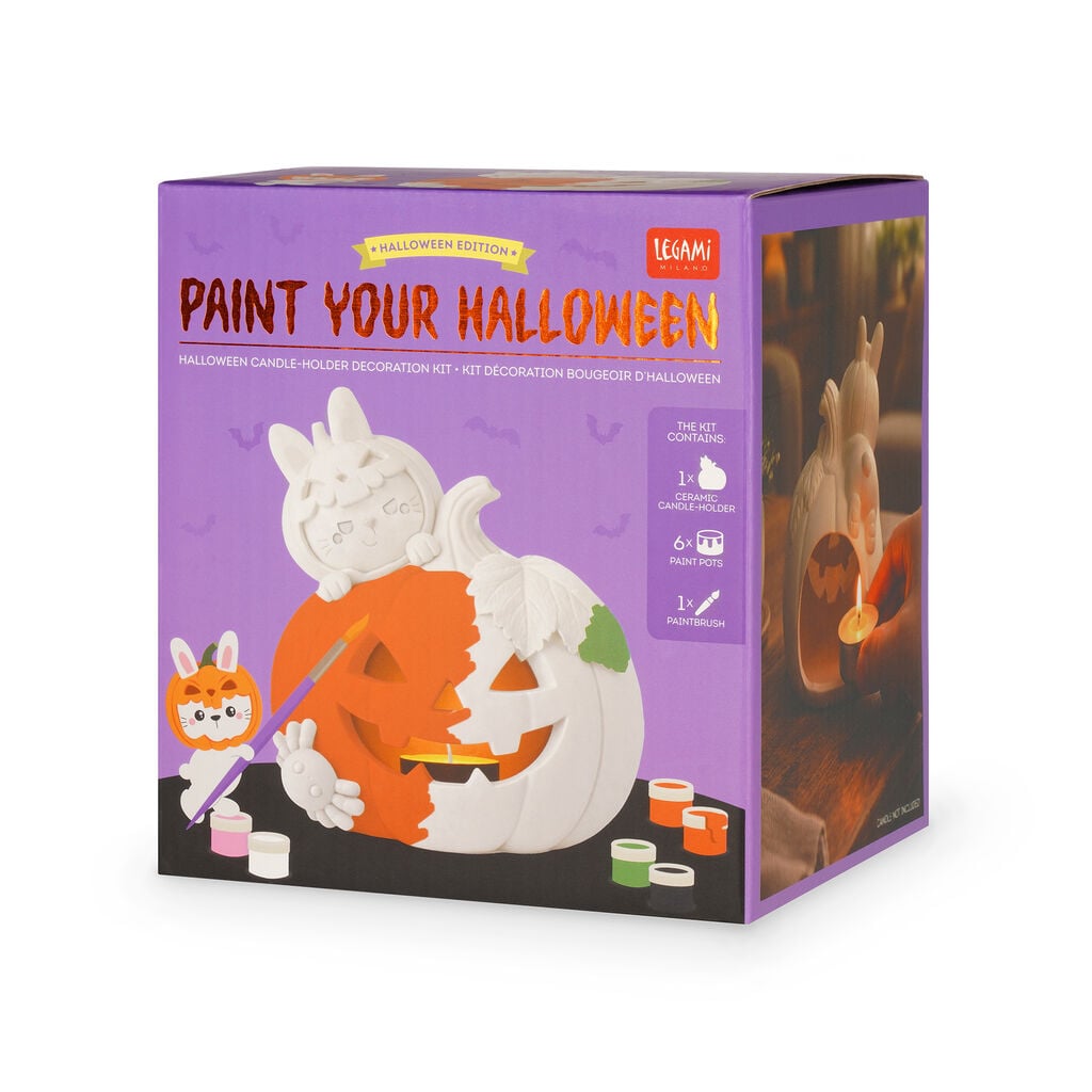 Kit Decoración Portavelas de Halloween - Paint Your Halloween