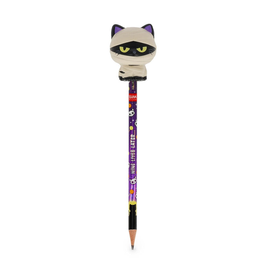 Lápiz Antiestrés de Halloween Mummy Cat «Nine Lives Later» - Squeezies