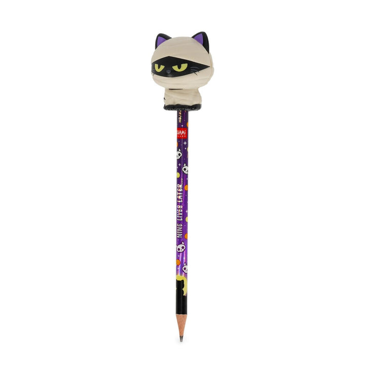 Lápiz Antiestrés de Halloween Mummy Cat «Nine Lives Later» - Squeezies