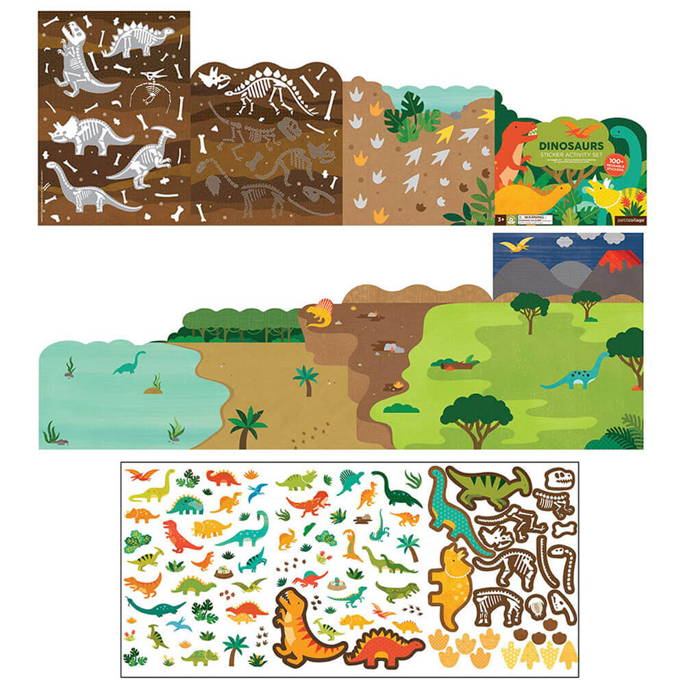 Set Adhesivos Dinosaurs