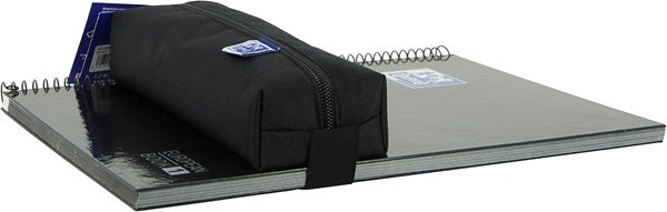Portatodo Oxford Teens rectangular mediano Kangoo - Negro