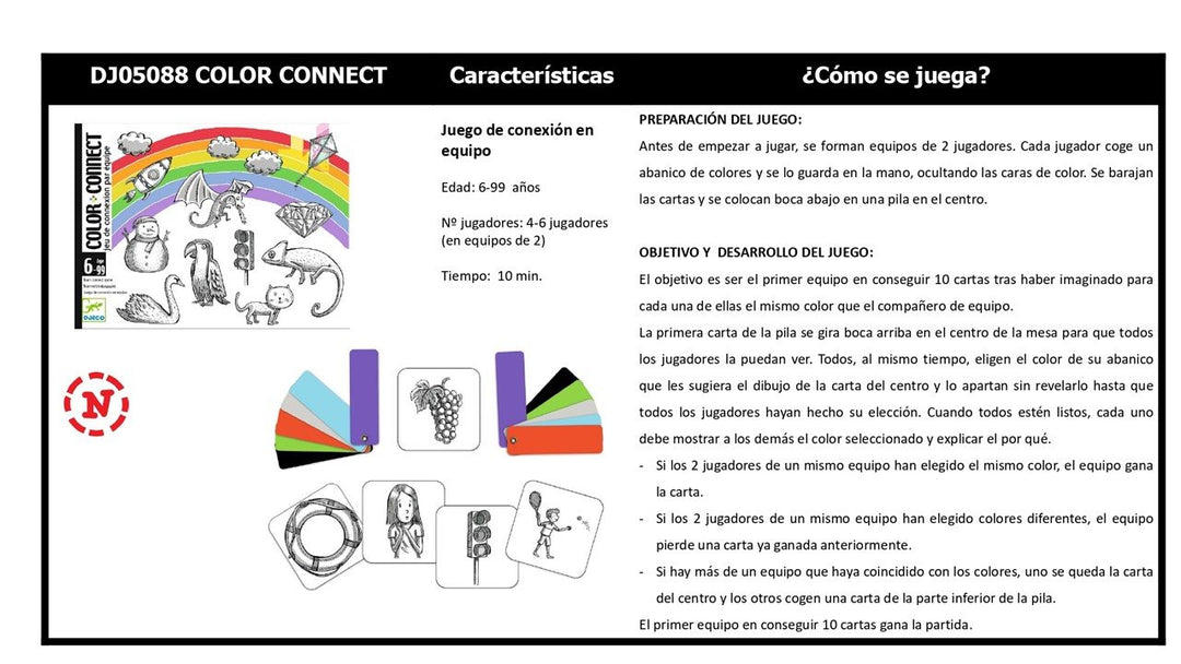 Cartas Color connect