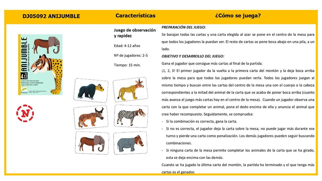 Cartas Anijumble