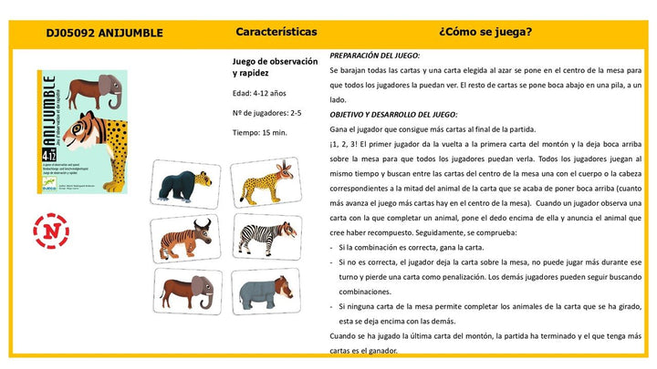 Cartas Anijumble