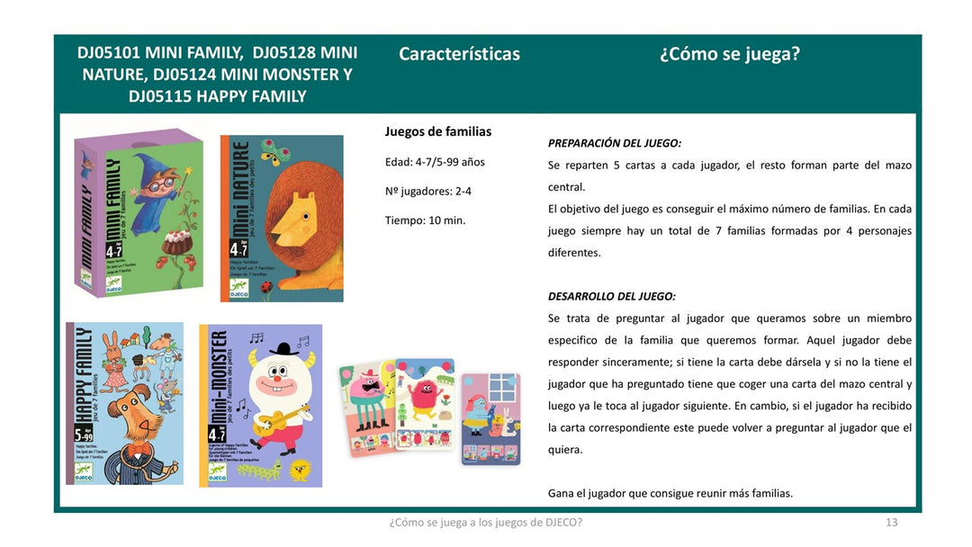 Cartas Mini Family