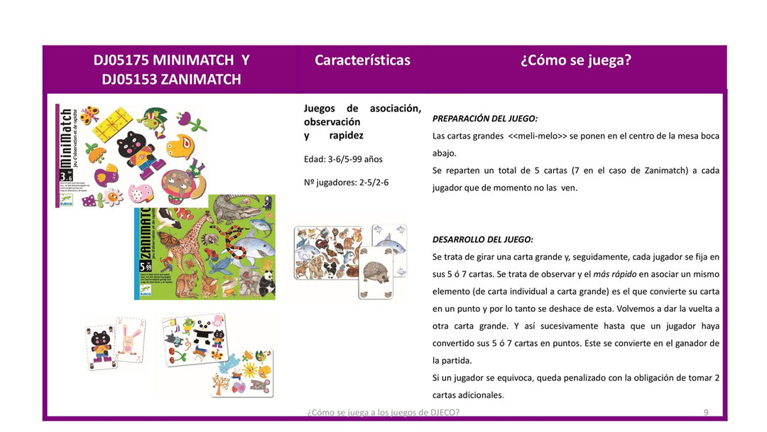 Cartas Minimatch