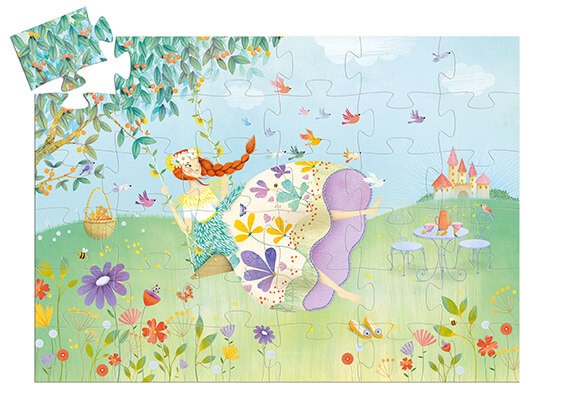 Puzzle Silueta La Princesa de primavera