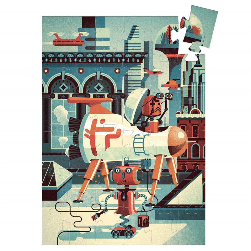 Puzzle Silueta Bob el Robot