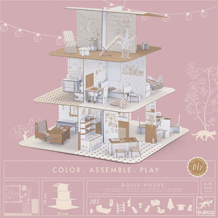 Colorear-construir-jugar Casa de muñecas