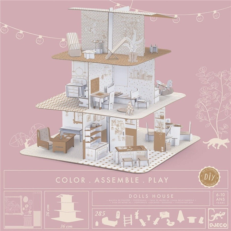 Colorear-construir-jugar Casa de muñecas
