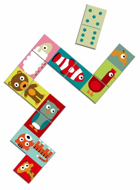 Educativos Domino Animo-puzzle