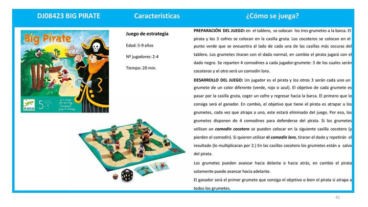 Juego Big Pirate