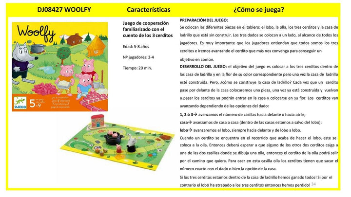 Juego Woolfy