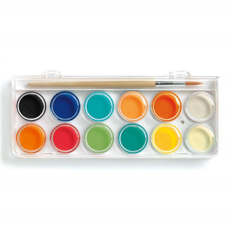 Colores 12 pinturas aguadas clásicas