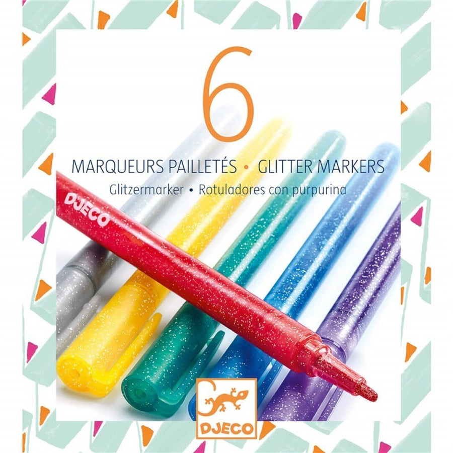 Colores 6 Rotuladores purpurina