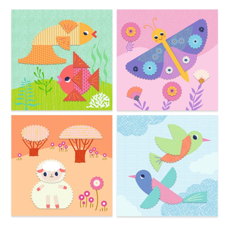 Collage Recortar con bordes decorativos