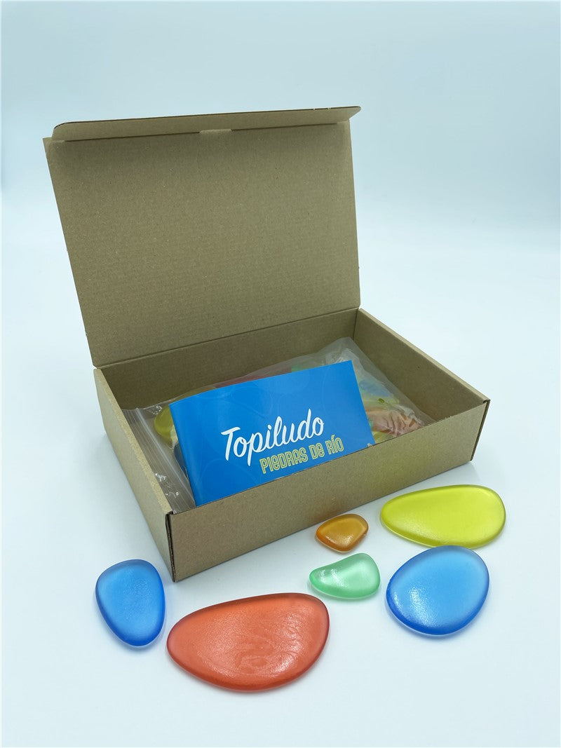 Topiludo Conjunto 36 piedras traslúcidas 6 colores