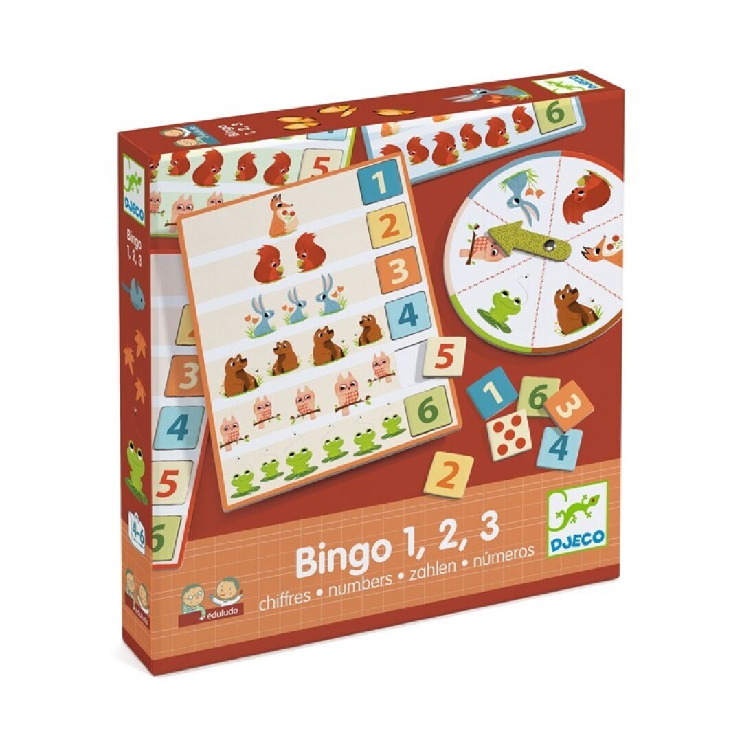 Educativos Bingo 1, 2, 3 números