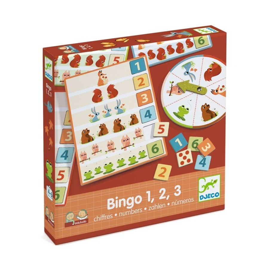 Educativos Bingo 1, 2, 3 números