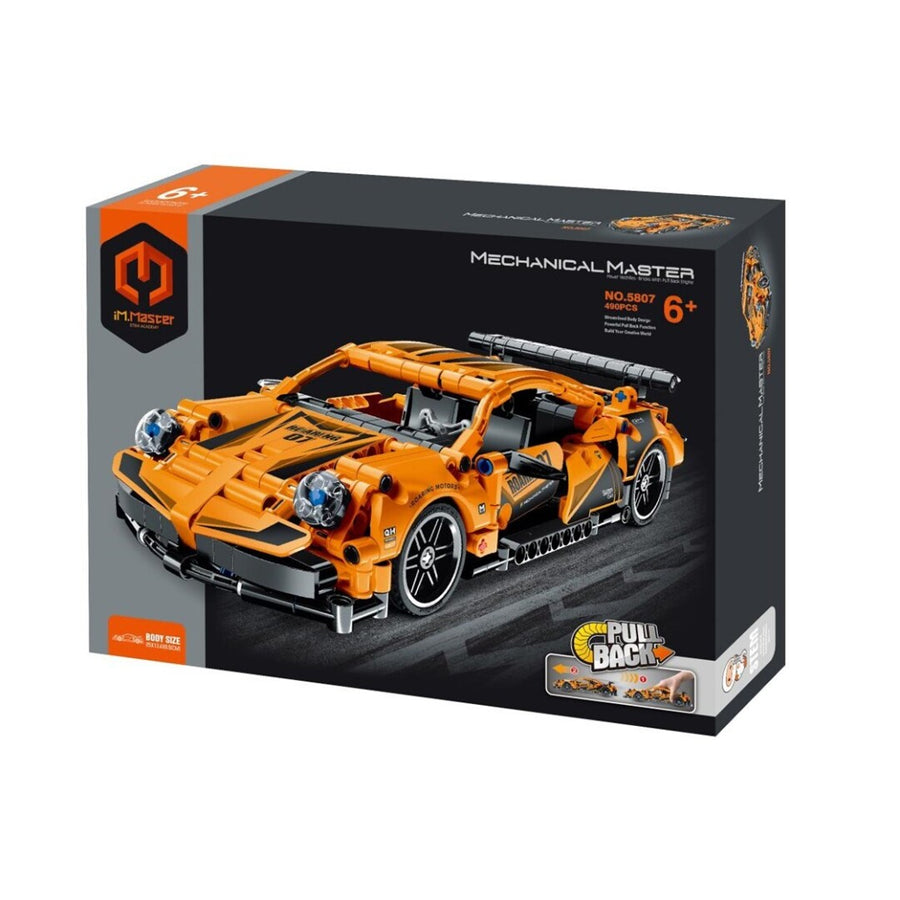 iMMaster Coche de carreras naranja - 490pzas.